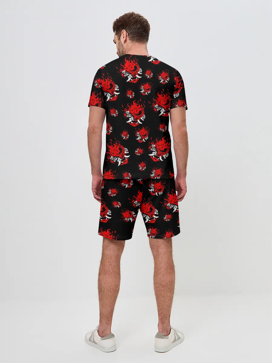 Мужской костюм с шортами / SAMURAI 2077 PATTERN