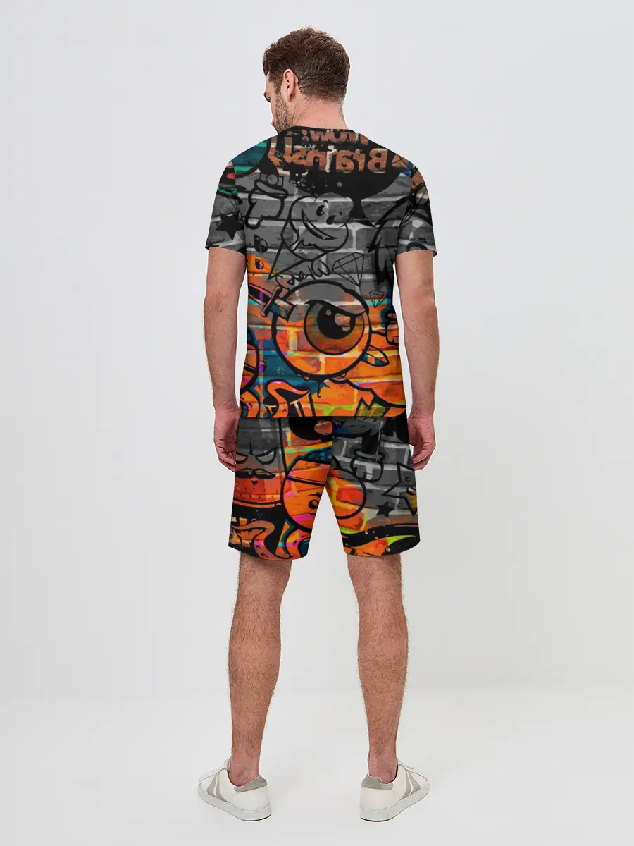 Мужской костюм с шортами / Anime Girl with Graffiti