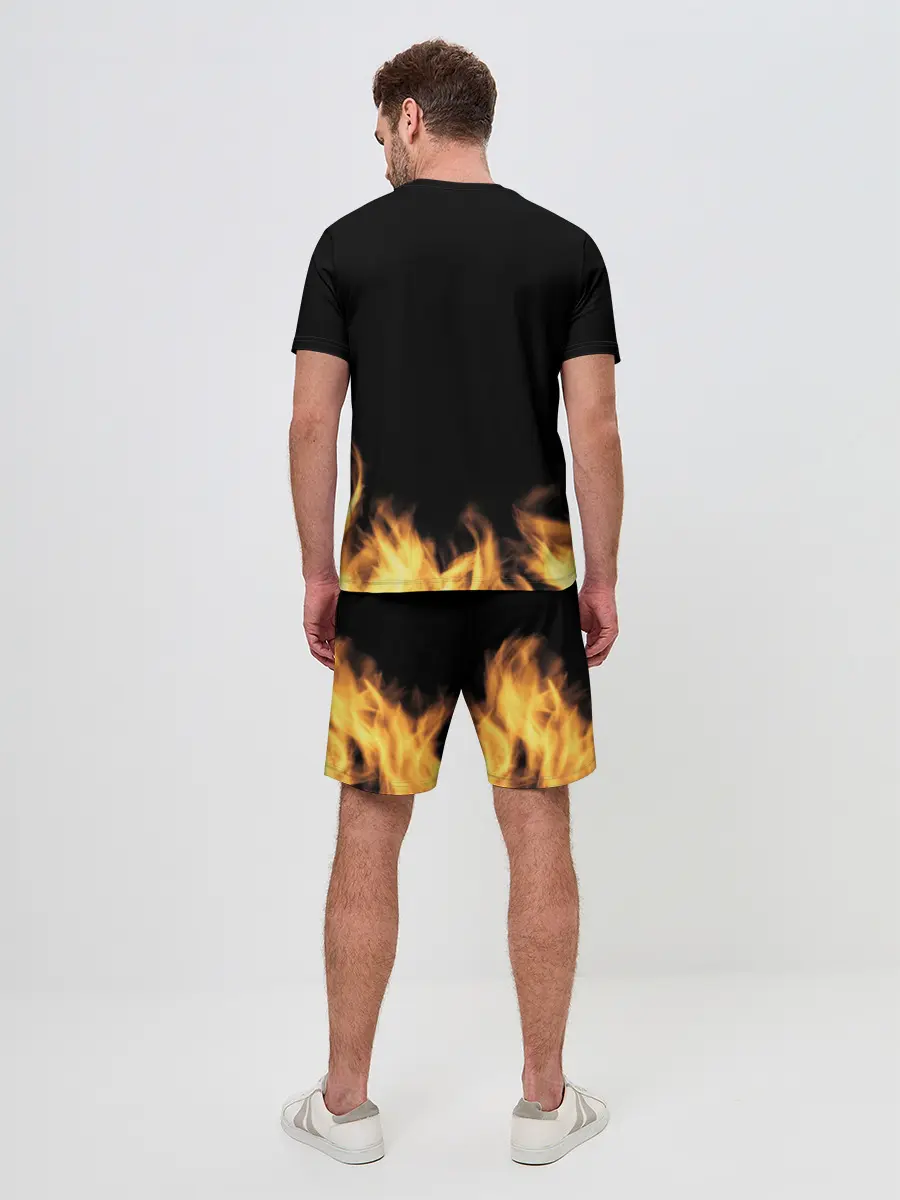 Мужской костюм с шортами / Огненное ЪУЪ