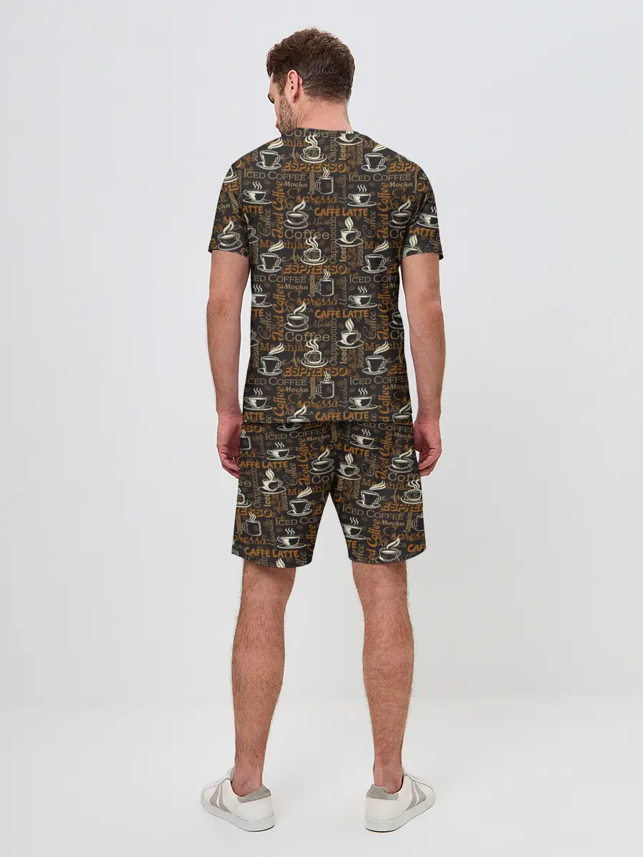 Мужской костюм с шортами / Coffee