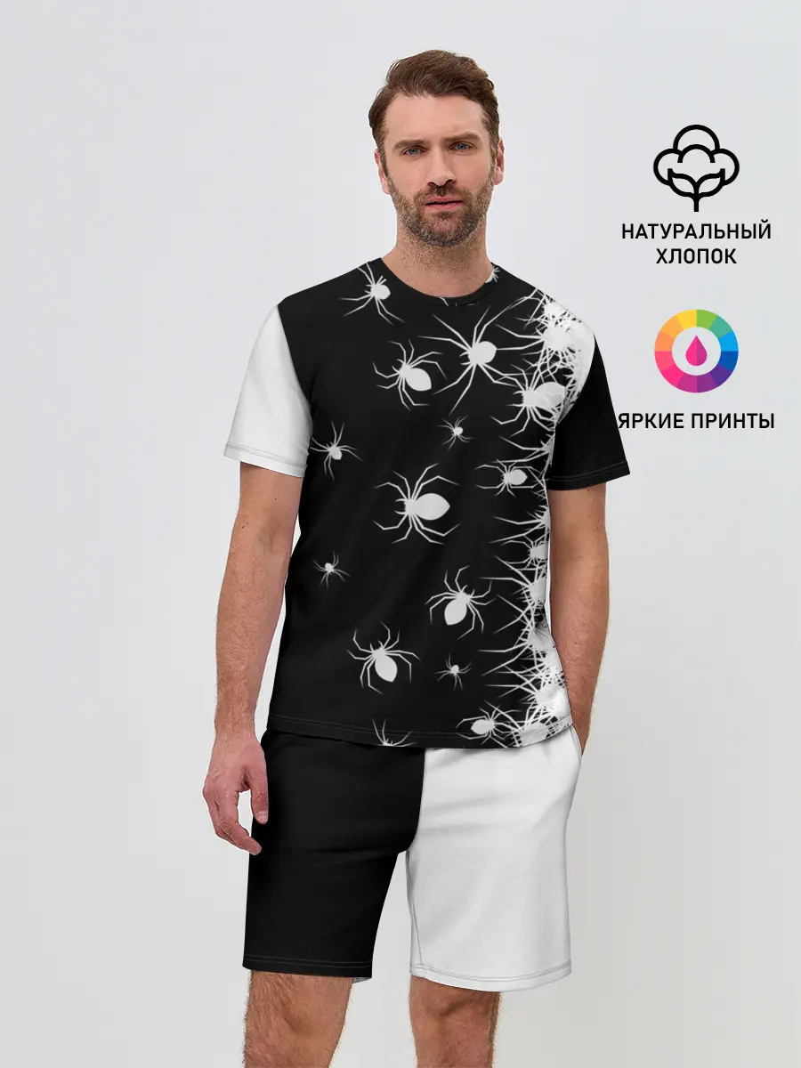 Мужской костюм с шортами / Пауки