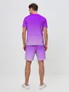 Мужской костюм с шортами / Фиолетовый космос