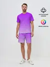 Мужской костюм с шортами / Фиолетовый космос