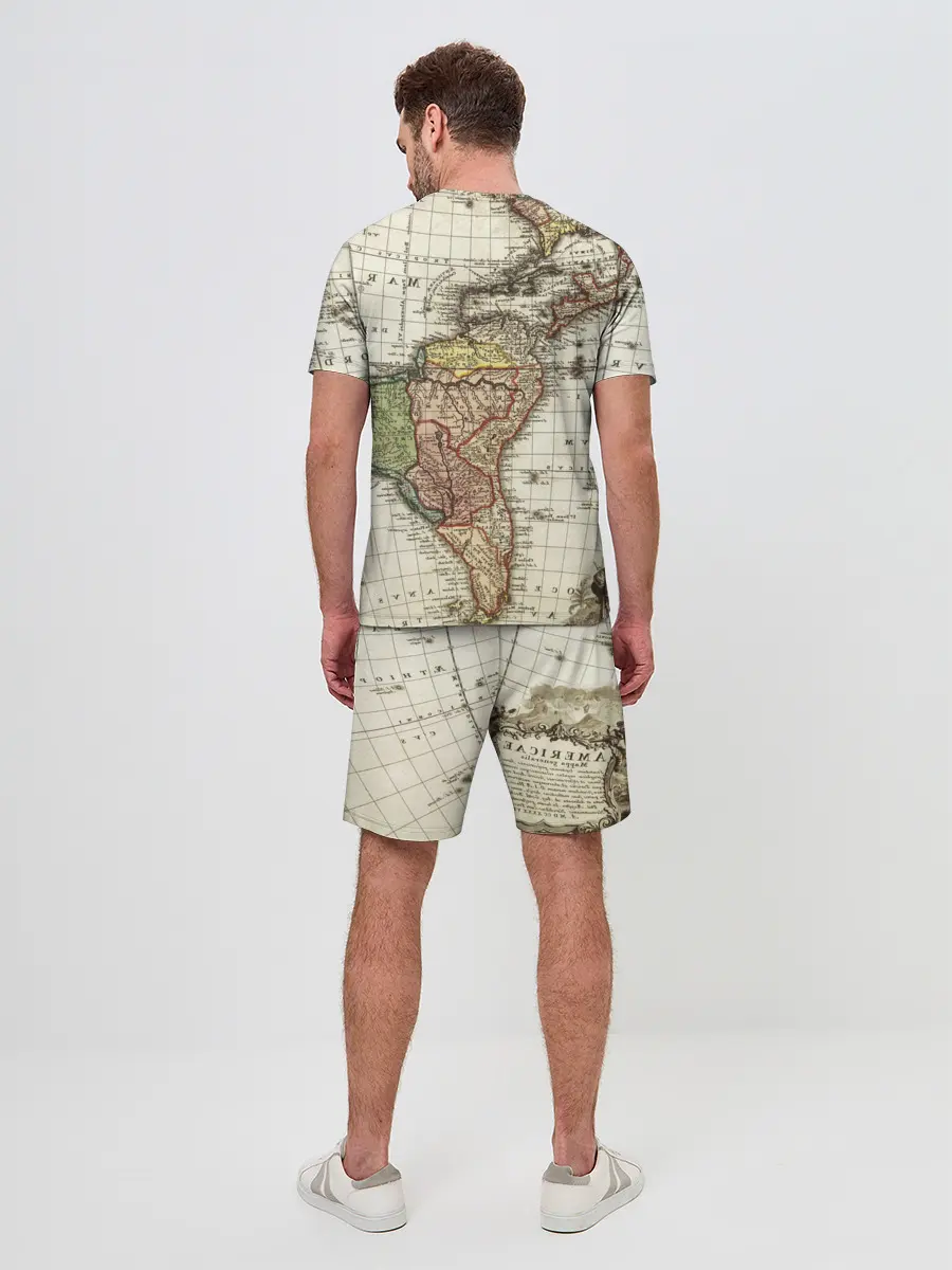 Мужской костюм с шортами / ВИНТАЖНАЯ КАРТА