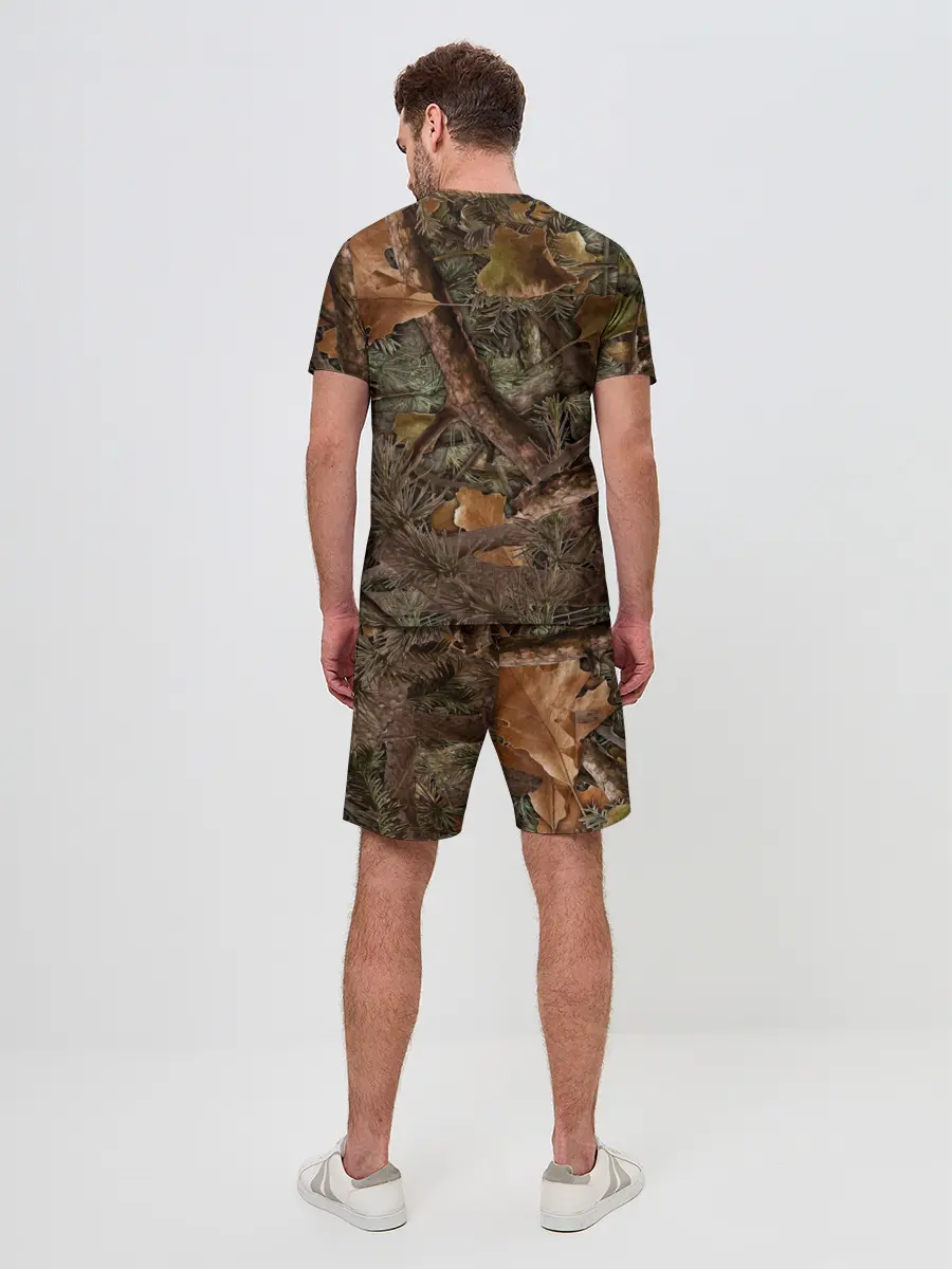 Мужской костюм с шортами / Охотничий камуфляж