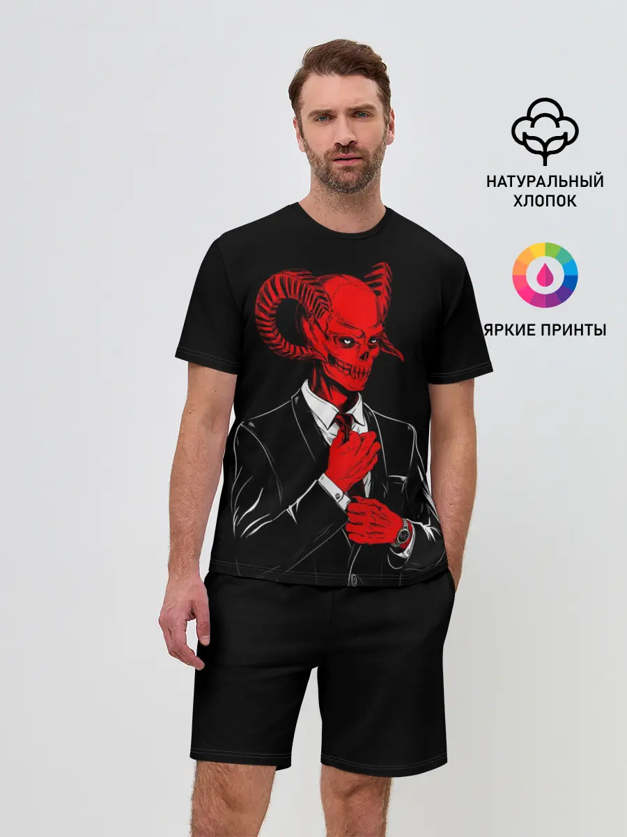 Мужской костюм с шортами / Дьявол