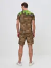 Мужской костюм с шортами / Minecraft камуфляж
