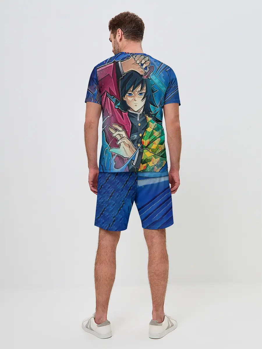Мужской костюм с шортами / Гию Томиоко Клинок демонов