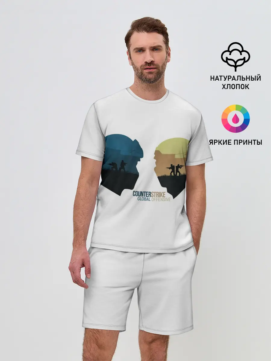 Мужской костюм с шортами / Counter strike