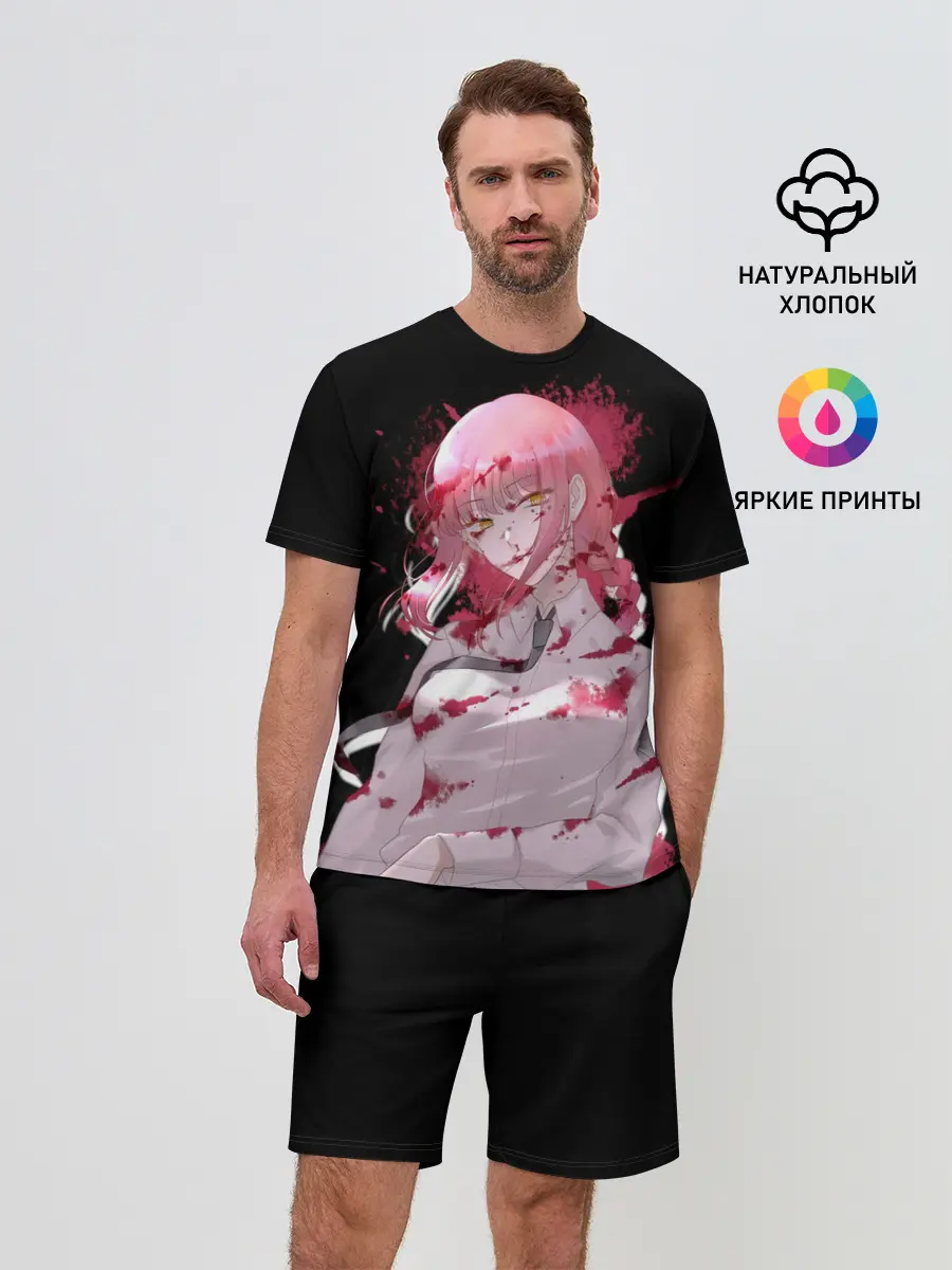 Мужской костюм с шортами / Makima Chainsaw Man