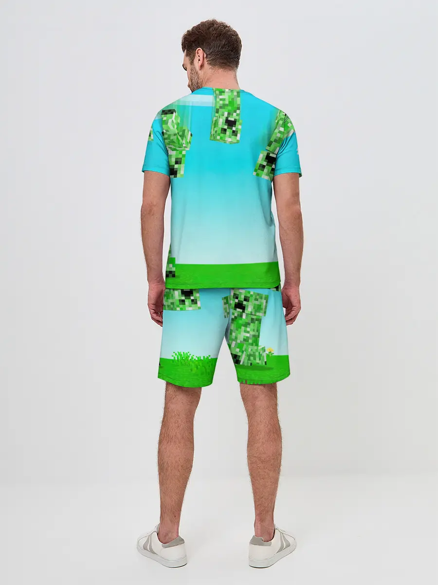 Мужской костюм с шортами / Minecraft