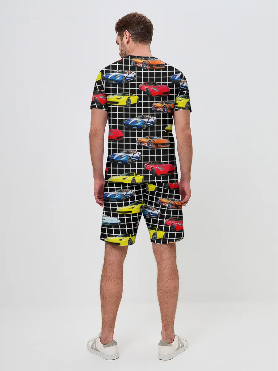 Мужской костюм с шортами / Гоночные тачки