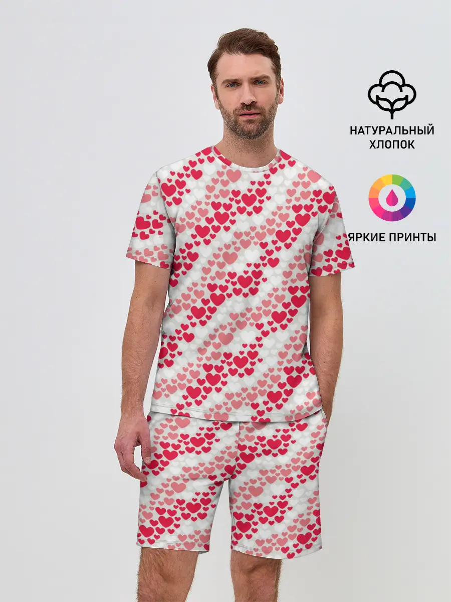 Мужской костюм с шортами / Волны Любви