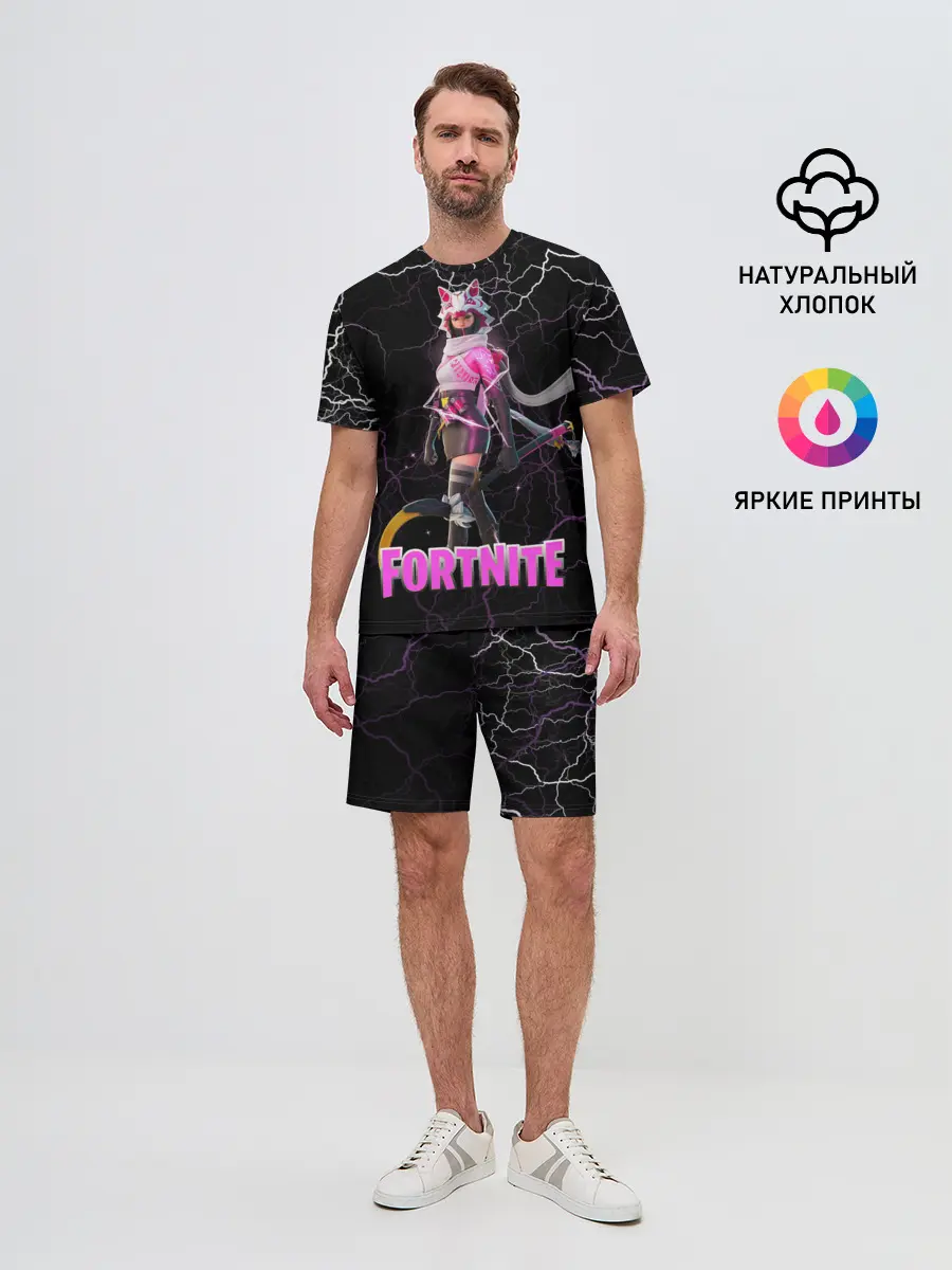 Мужской костюм с шортами / Vi Fox Fortnite