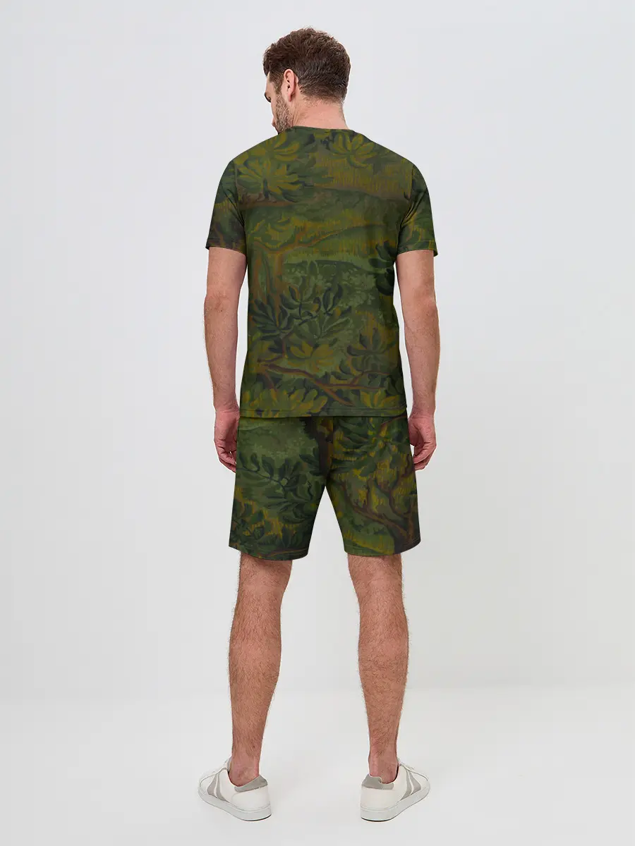 Мужской костюм с шортами / Зеркальный лес