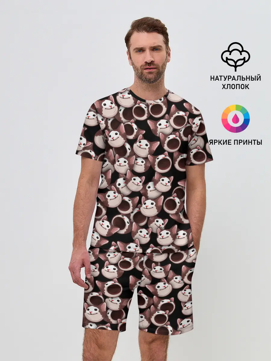 Мужской костюм с шортами / Popping cats
