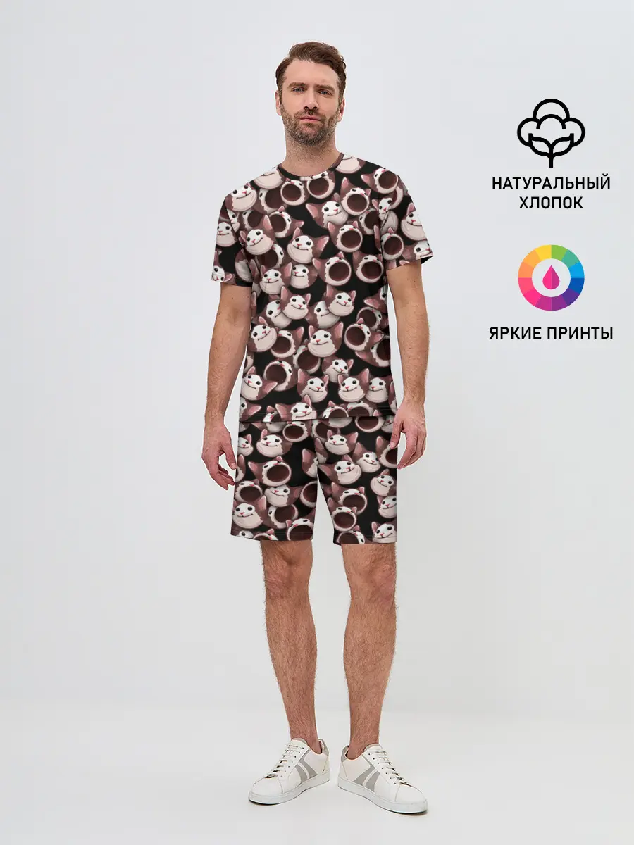 Мужской костюм с шортами / Popping cats