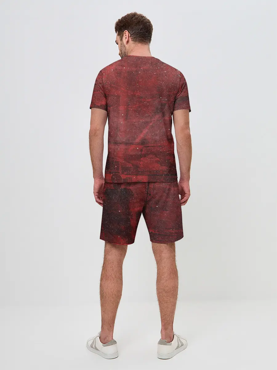 Мужской костюм с шортами / Zero Two в толстовке