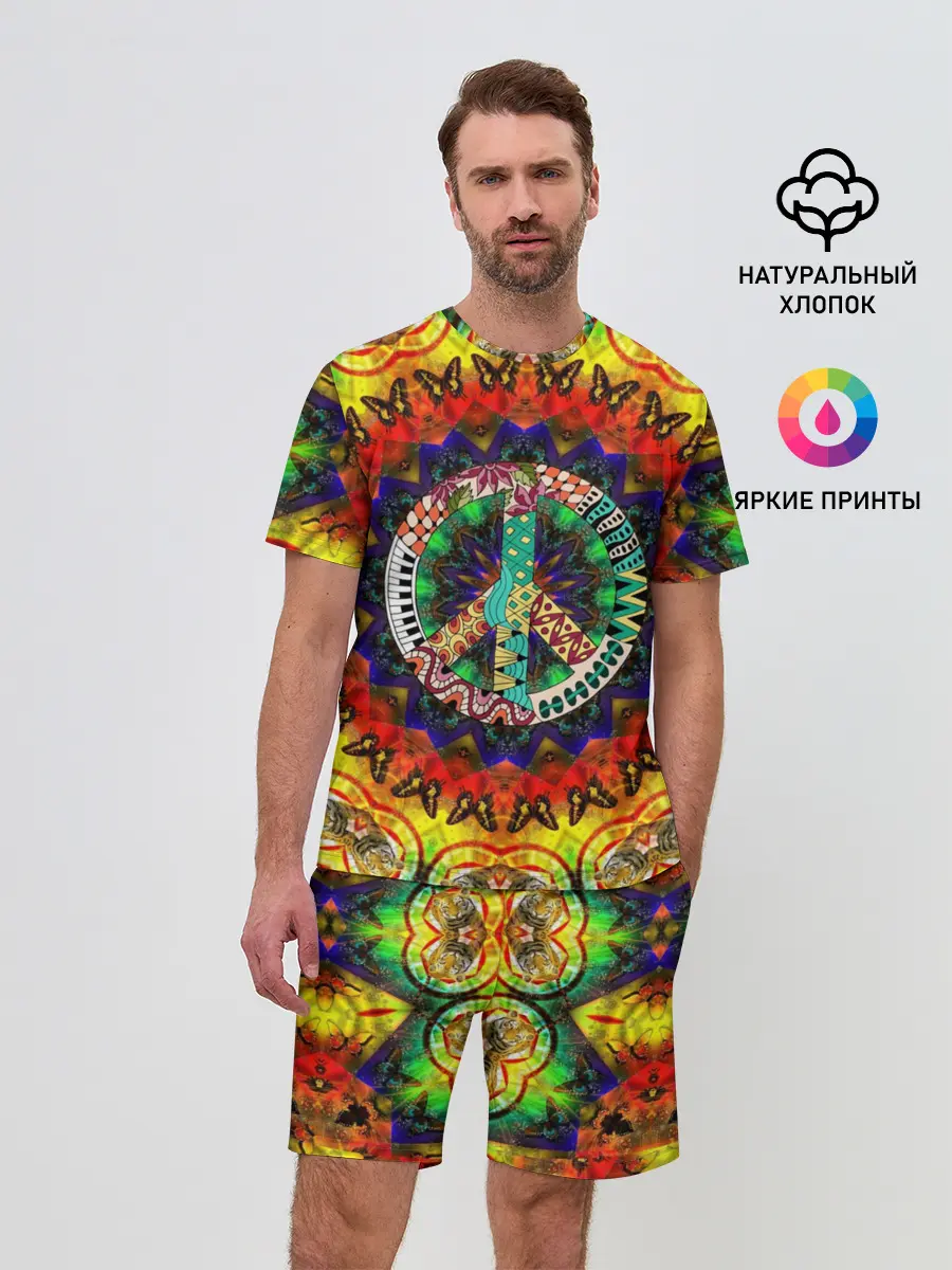 Мужской костюм с шортами / Хиппи