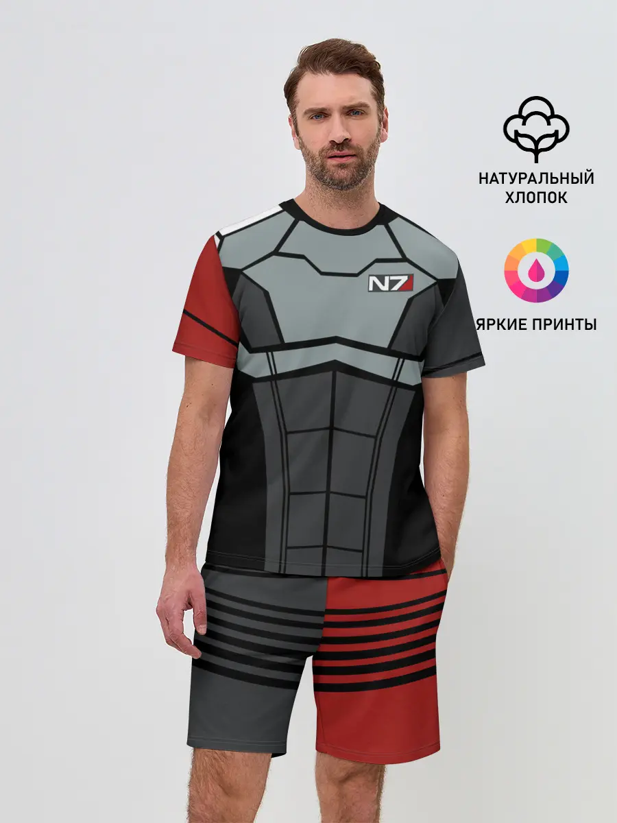 Мужской костюм с шортами / КОСТЮМ N7 | MASS EFFECT N7 | МАСС ЭФФЕКТ Н7