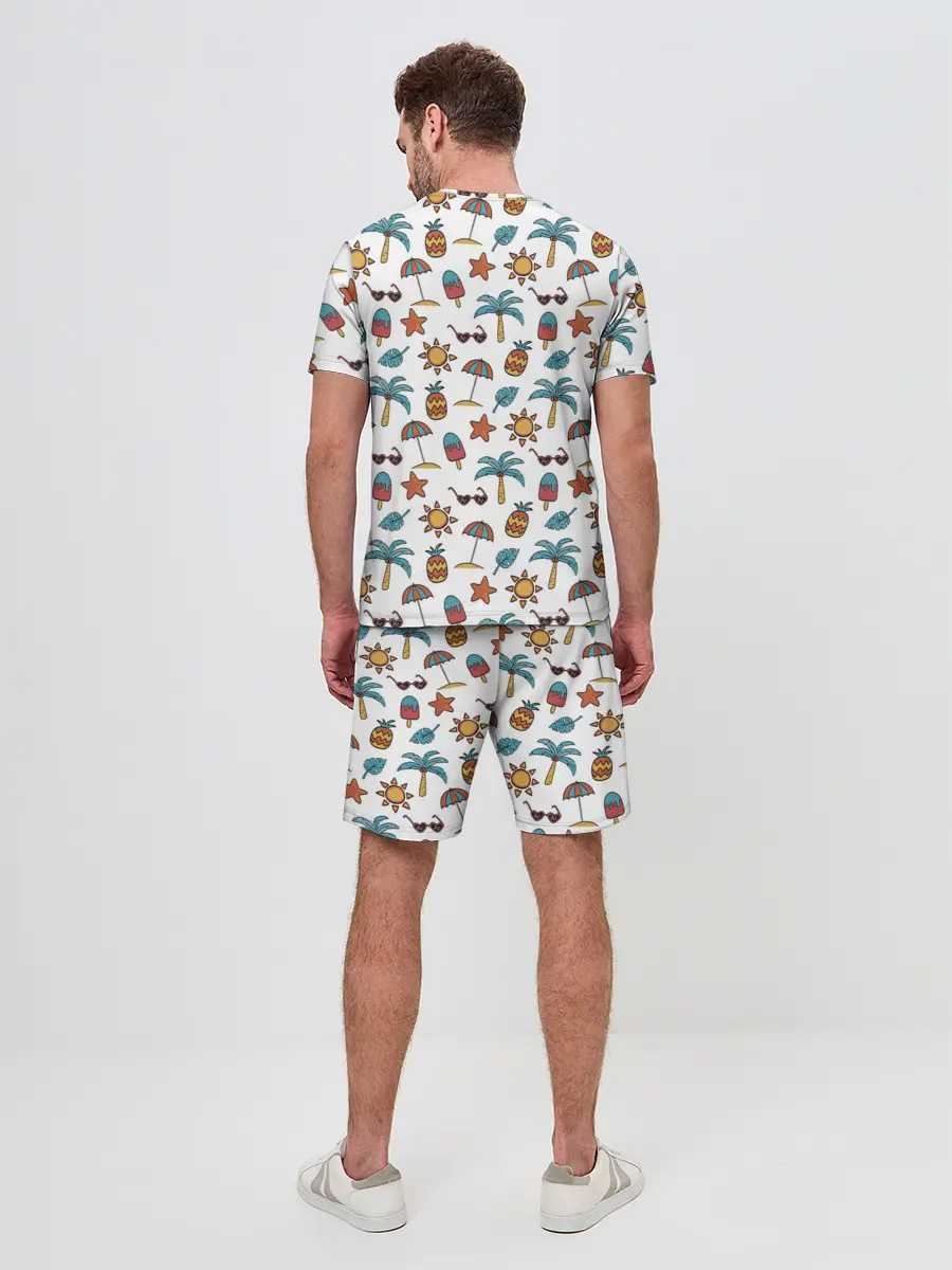 Мужской костюм с шортами / Летний паттерн