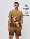 Мужской костюм с шортами / Взрывной характер милого лиса