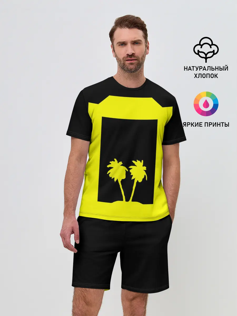 Мужской костюм с шортами / Cyberpunk 2077 nightcity