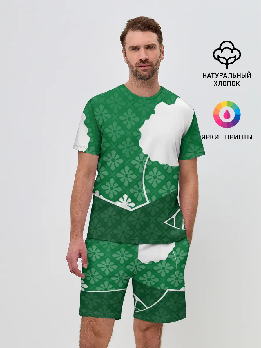 Мужской костюм с шортами / Дерево