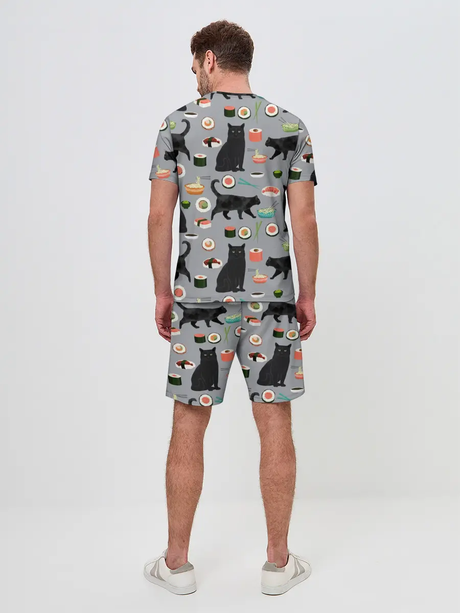 Мужской костюм с шортами / Котики и Суши