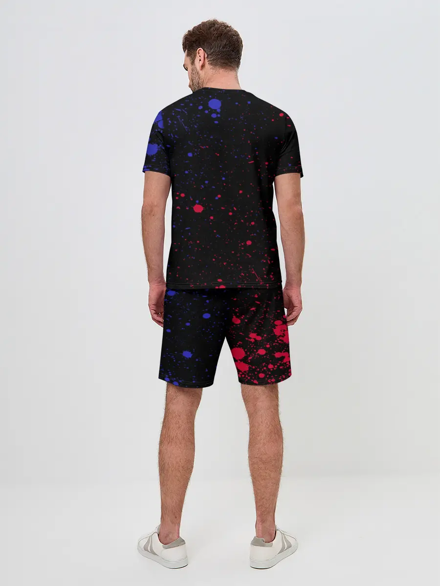 Мужской костюм с шортами / Cyberpunk 2077 девушка