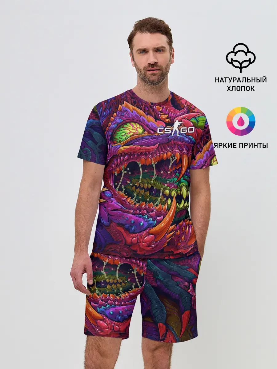 Мужской костюм с шортами / CS GO | Hyper Beast