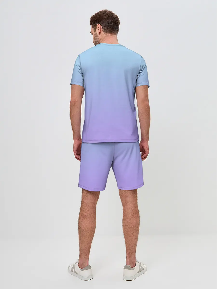 Мужской костюм с шортами / ноты краски музыканту