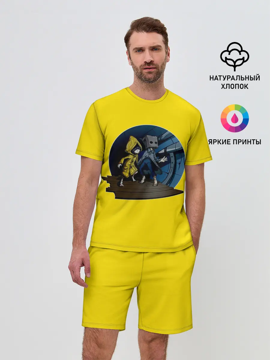 Мужской костюм с шортами / Little nightmares 2 | Yelow
