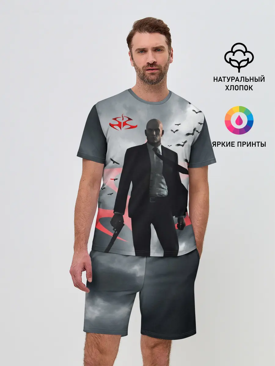 Мужской костюм с шортами / Hitman | Агент 47