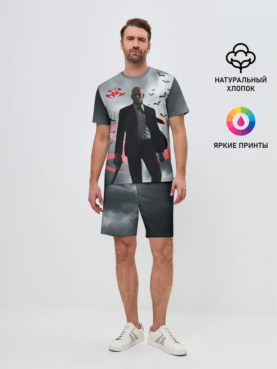 Мужской костюм с шортами / Hitman | Агент 47