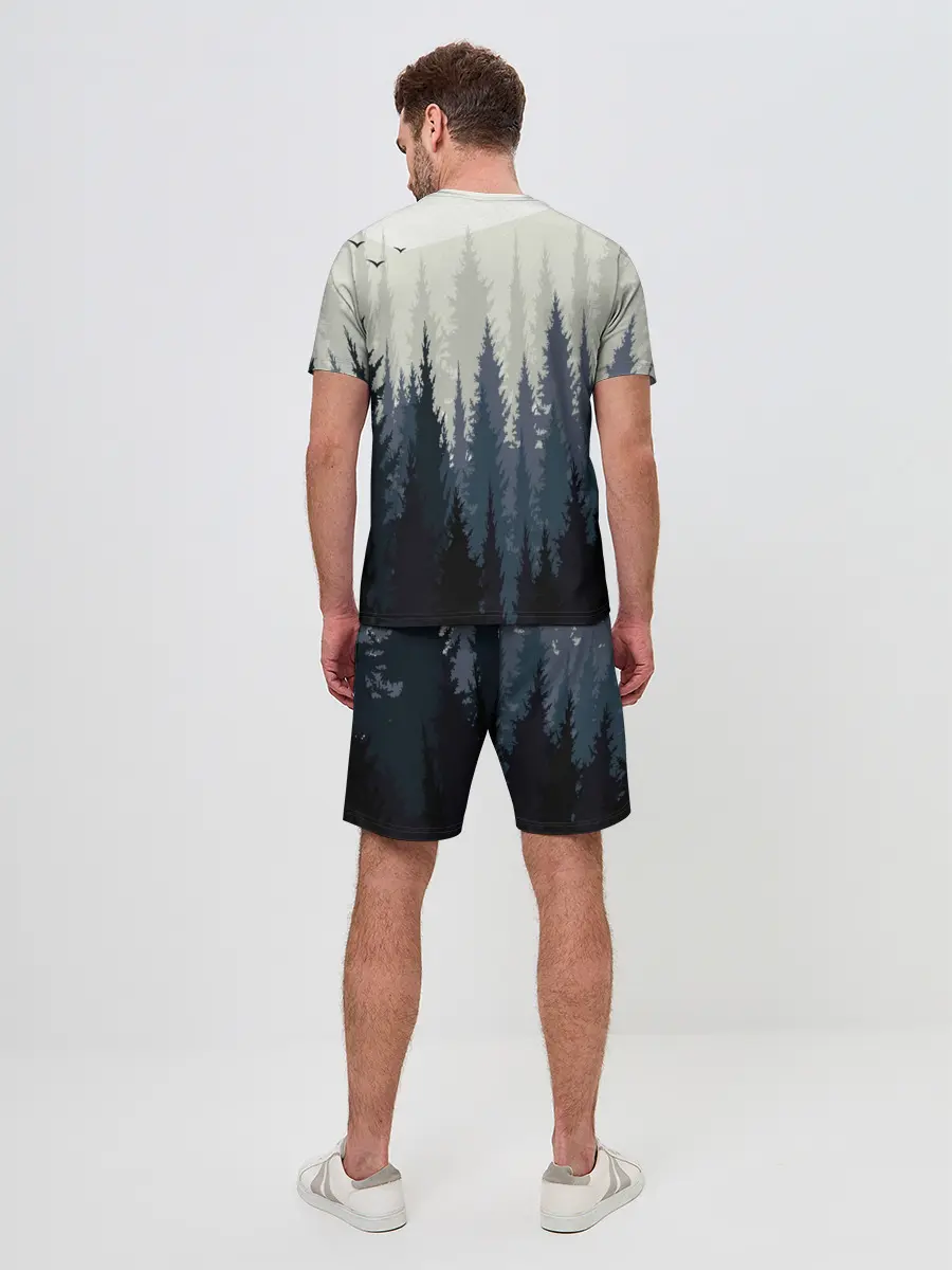 Мужской костюм с шортами / Лес