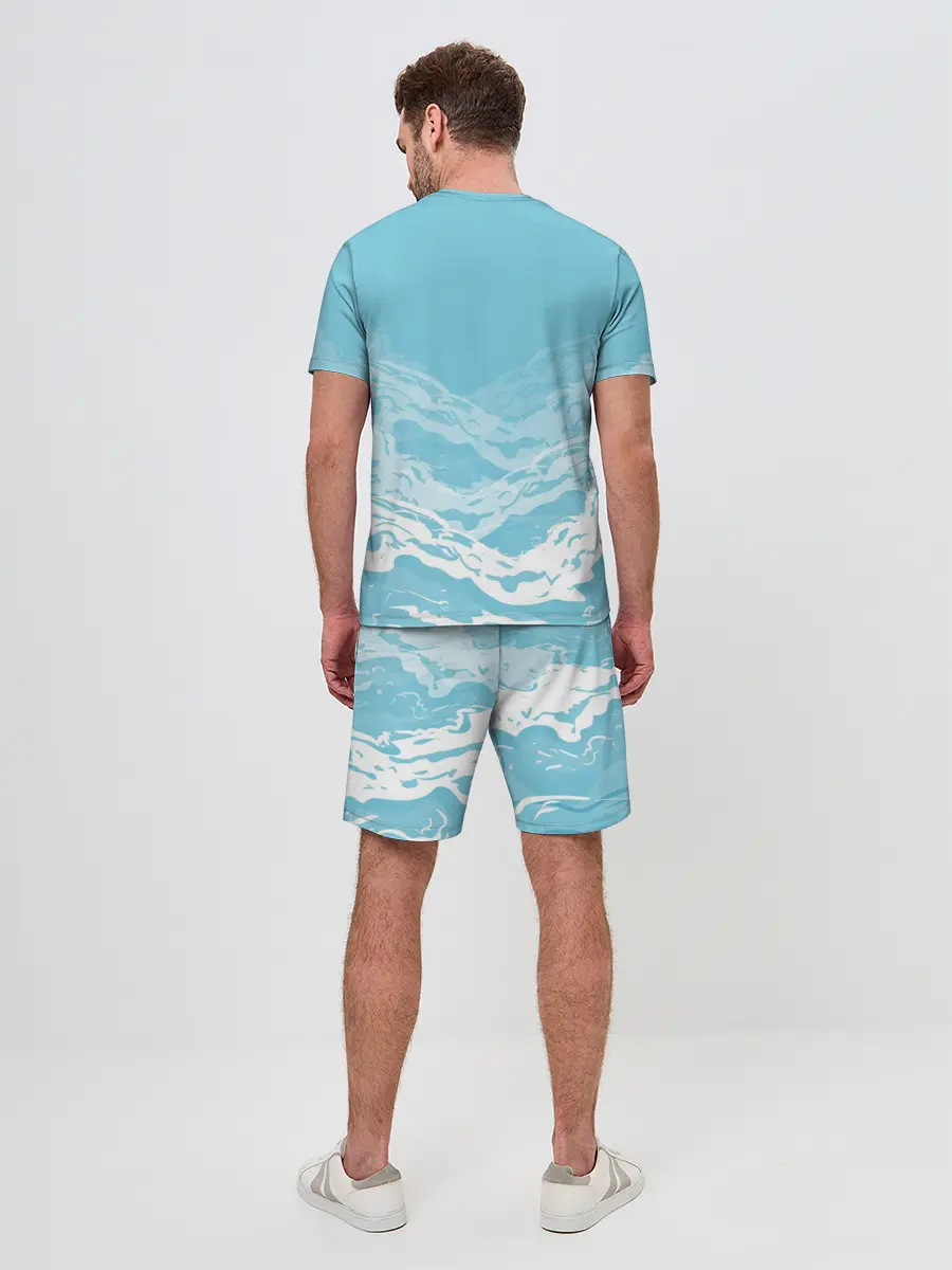 Мужской костюм с шортами / Волны