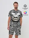 Мужской костюм с шортами / Черепа