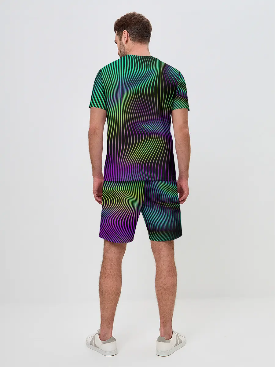 Мужской костюм с шортами / Современная абстракция