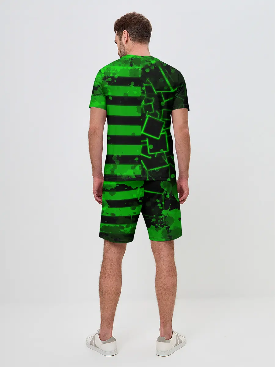 Мужской костюм с шортами / Minecraft / Майнкрафт