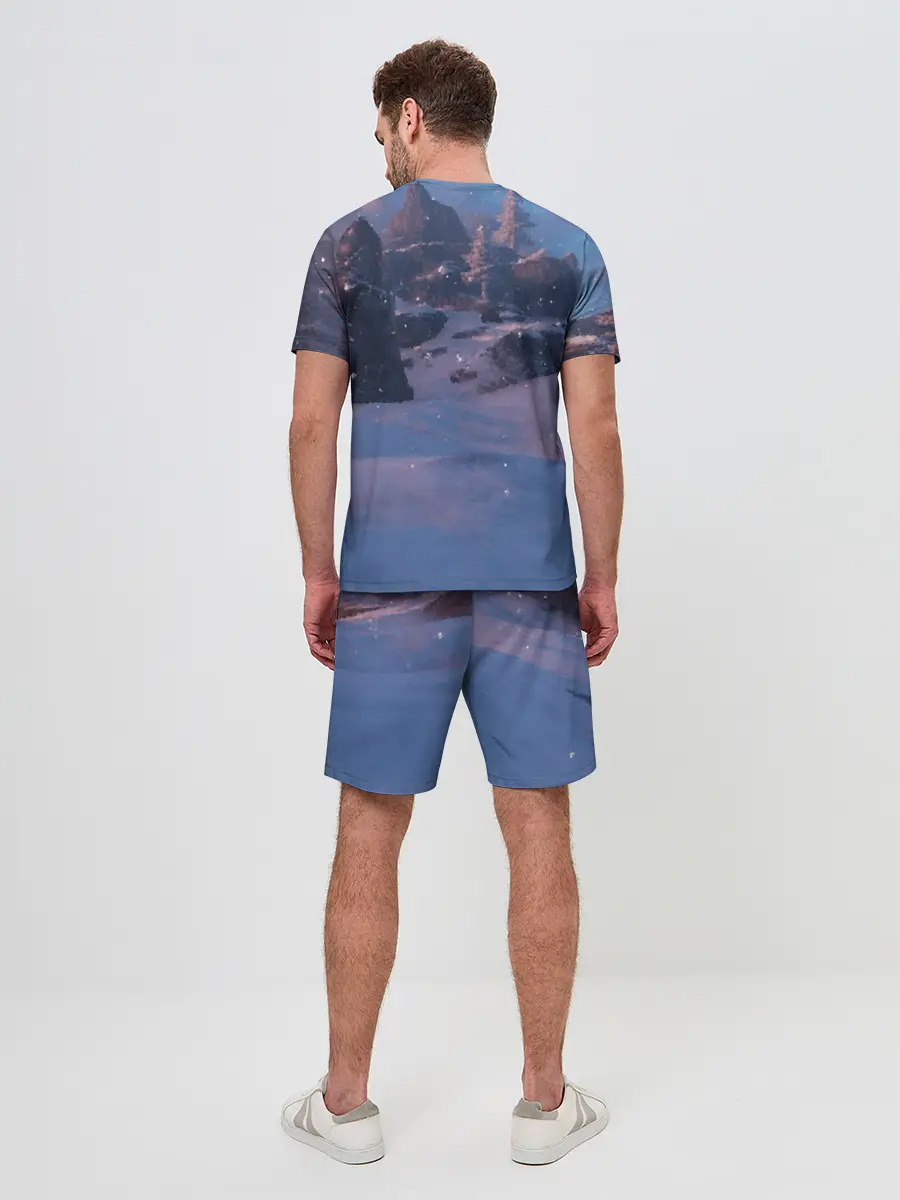 Мужской костюм с шортами / Valheim лого с секирой