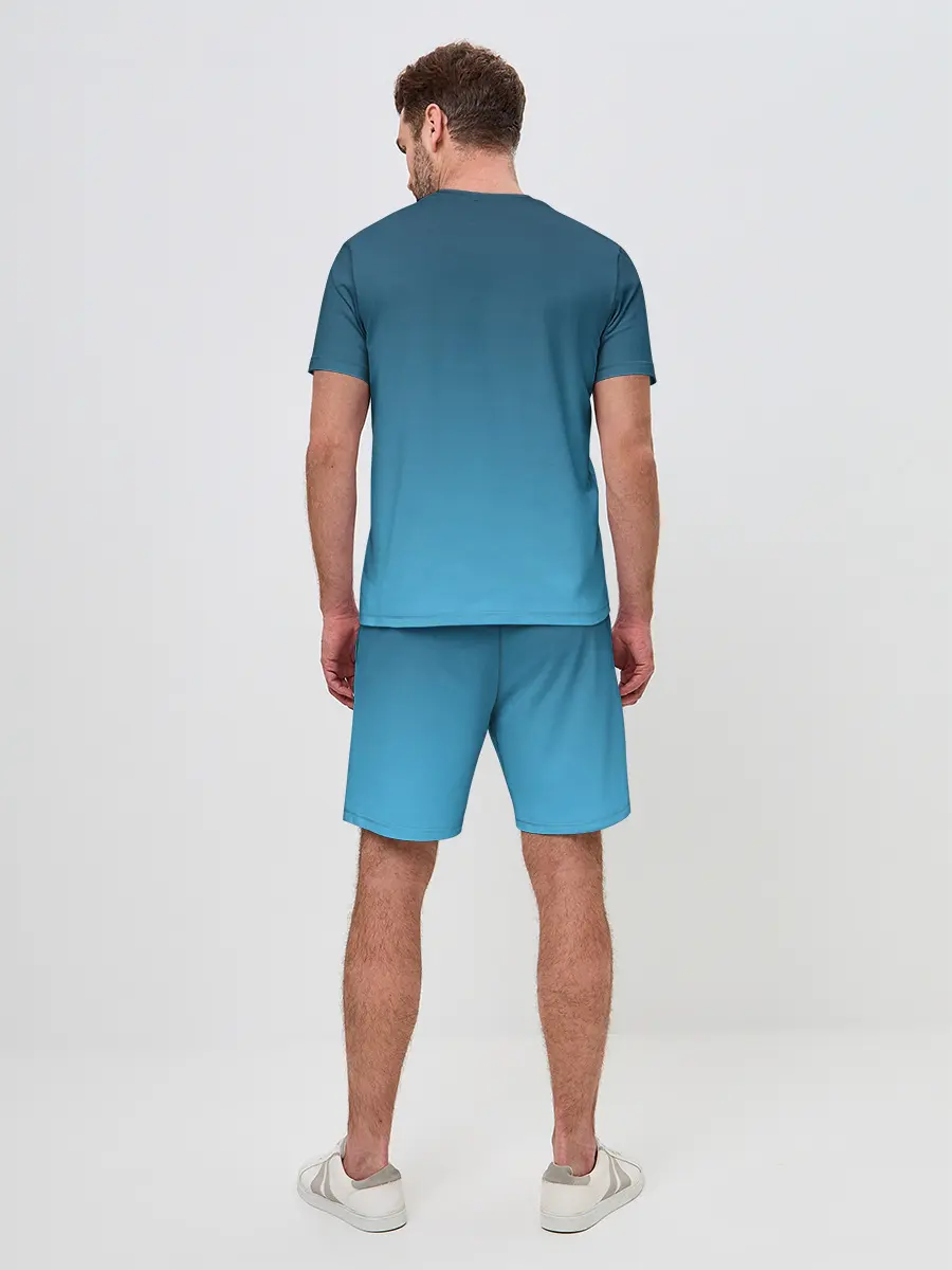 Мужской костюм с шортами / черный дух волка