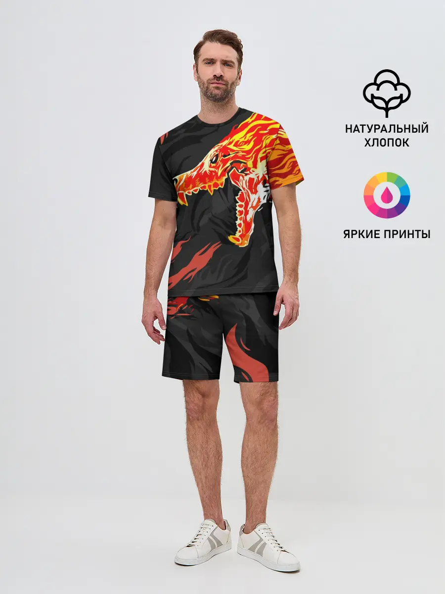 Мужской костюм с шортами / CS:GO - Howl м4а4 | Вой