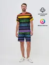 Мужской костюм с шортами / Радуга