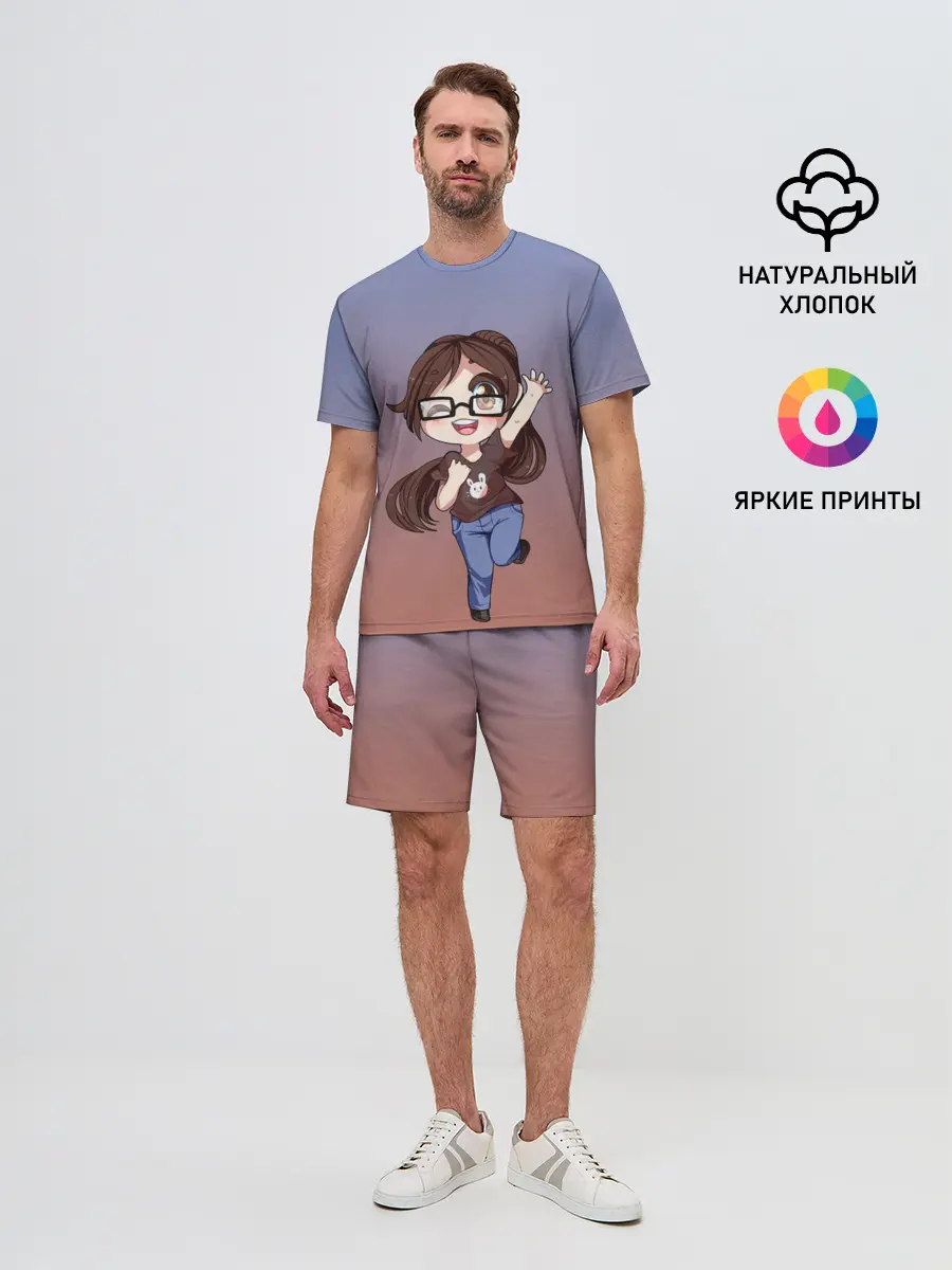 Мужской костюм с шортами / обычная девочка фрилансер