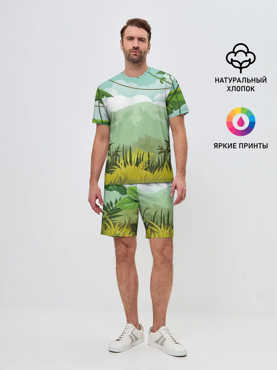 Мужской костюм с шортами / Тропики