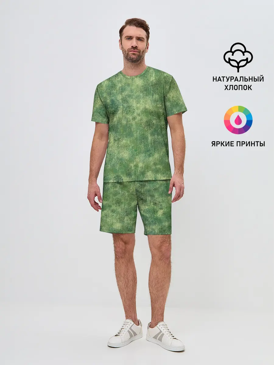 Мужской костюм с шортами / Одуванчики