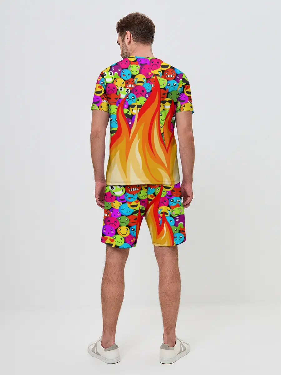 Мужской костюм с шортами / SLAVA MARLOW - Смайлики