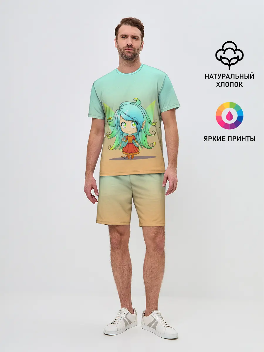 Мужской костюм с шортами / малышка фея с крылышками