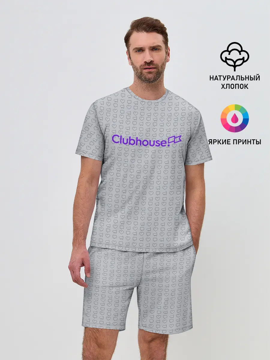 Мужской костюм с шортами / Clubhouse | Gray